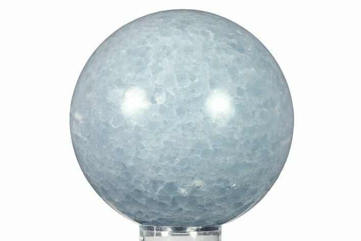 Polished Blue Calcite Sphere - Madagascar #277142